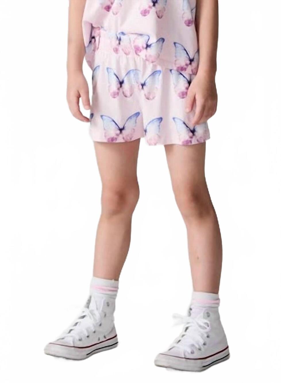 NEW CHASER flutter butterfly shorts in pink